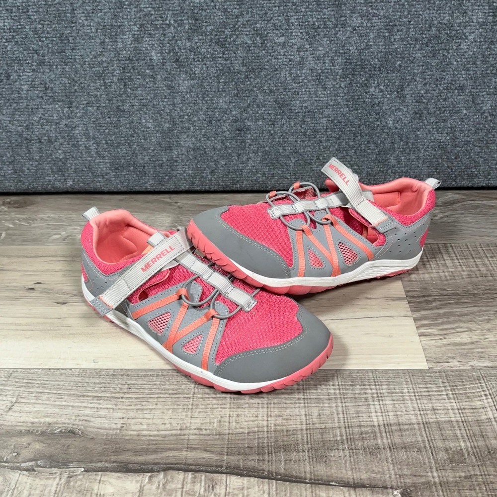 Merrell Hydro‎ Glove Sport Sandal Sneakers Girls 6M Water Shoes Strap Pink Grey